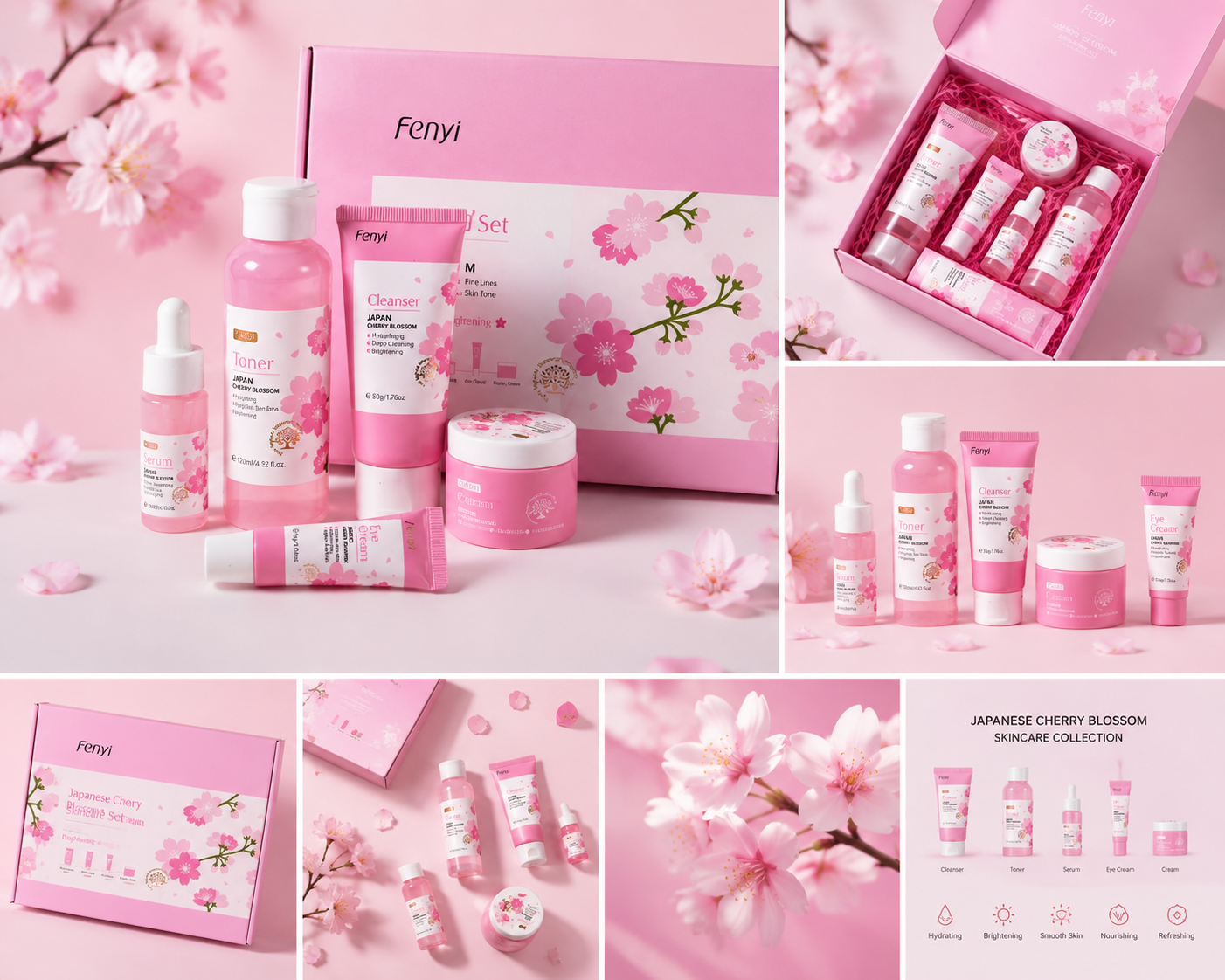 Japanese cherry blossom skin care kit