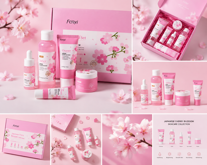 Japanese cherry blossom skin care kit