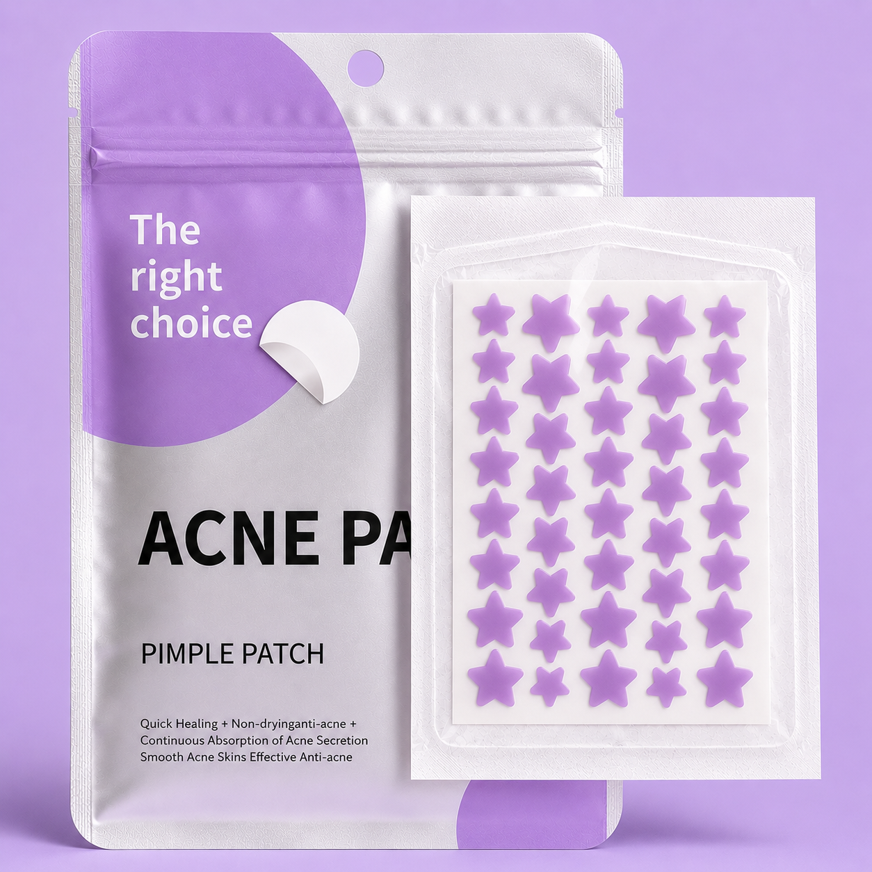 Star-shaped Acne Patch Colorful