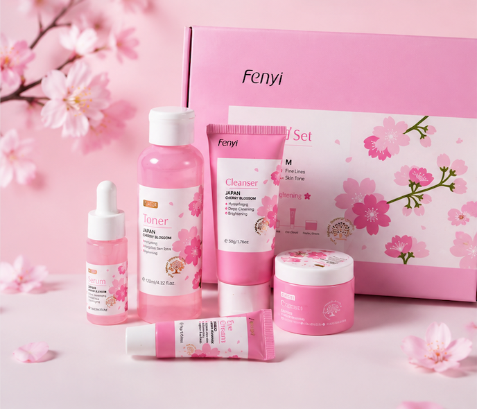 Japanese cherry blossom skin care kit